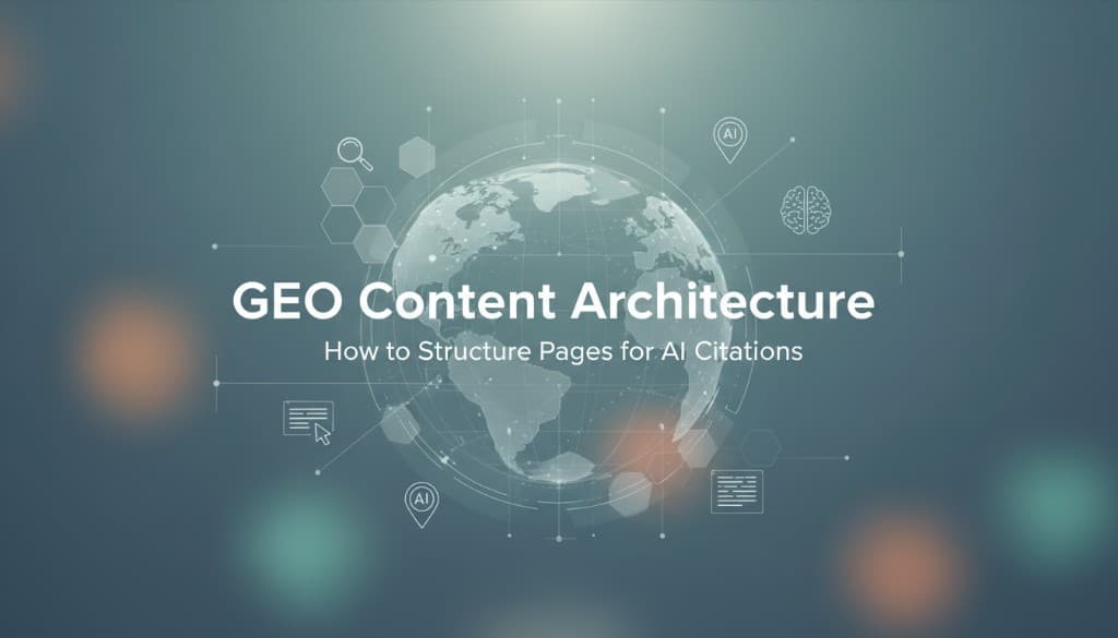 GEO content architecture and structure